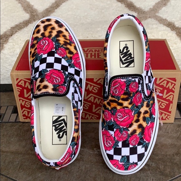 VANS CLASSIC SLIP ON ROSE/ANIMALCHCK Trwhtmlt WMNS - Picture 10 of 16